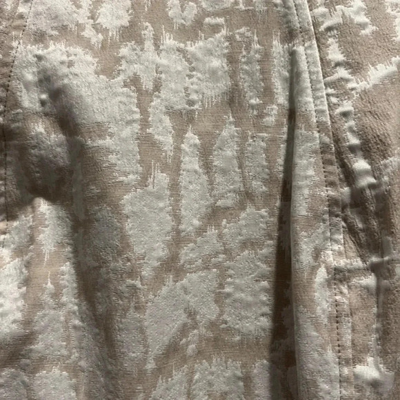 Calvin Klein Size 10 A-Line - Asymmetrical Dress Beige and Cream Print Like New - Picture 11 of 16